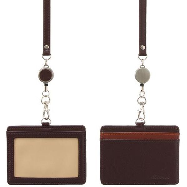 【メーカー在庫あり】 エスコ ESCO IDカードホルダー（ストラップ付／ブラウン） EA956VA-604A HD店