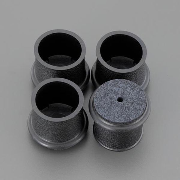 【メーカー在庫あり】 エスコ ESCO 32−35mm フェルト付足キャップ（4個／黒） EA979DE-6 HD店