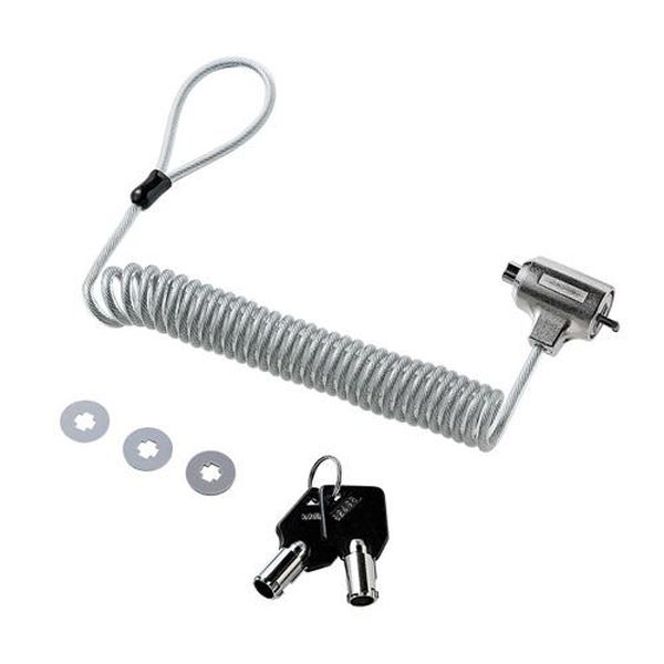 【メーカー在庫あり】 エスコ ESCO φ4.2mmx0.3−1.9m パソコンセキュリティワイヤー EA983TS-226 HD店