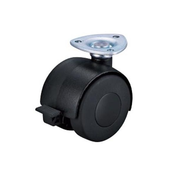 【メーカー在庫あり】 エスコ ESCO 60mm キャスター（ツインホイール・ブレーキ付） EA986PB-60 HD店