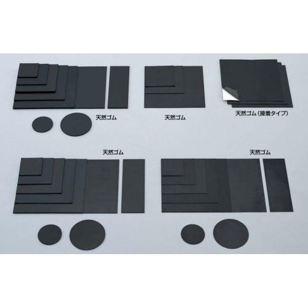 【メーカー在庫あり】 エスコ ESCO φ100x2.0mm ゴム板（丸） EA997XC-70 HD店