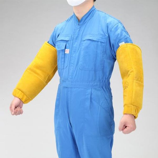 【メーカー在庫あり】 エスコ ESCO 400mm 腕カバー (熔接用・牛革/1双) EA353AR-12 HD店