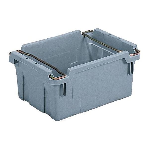 【メーカー在庫あり】 エスコ ESCO 454x340x202mm/22.2L コンテナ (グレー) EA506A...