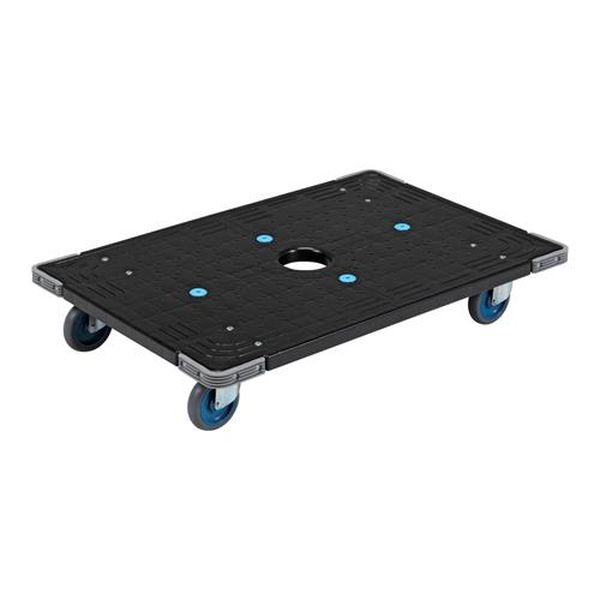 【メーカー在庫あり】 エスコ ESCO 600x900mm/200kg ドーリー (PP製/ブラック) EA5...