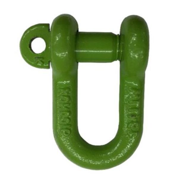●使用荷重(t)…1.0●サイズ(mm)…d・t：12B：20D：32L：48d1：16●ピン径(mm)…15●材質…スチール●重量(g)…280●鮮やかなライトグリーン塗装のシャックルのため、生産現場でも目立ちます。●塗装加工されているため、生地品のように手が汚れることはありません。●チャック付きポリ袋による個包装の為、傷がつきにくく、塗装がはがれにくいです。EA638CN-1楽天 HD店　
