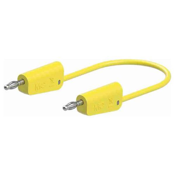 ●全長…1,500mm●色…黄●プラグ径…φ4mm●定格電圧…AC30V、DC60V●定格電流…32A●材質…PVC　●フレキシブルなケーブルの両端にスタック接続可能なφ4mmのMULTILAMプラグ付きテストリード。●※プラグとソケットの両方がMULTILAMの場合は接続できません。●MULTILAM付（ばね形状の多面接触子付）EA707NC-504楽天 HD店　