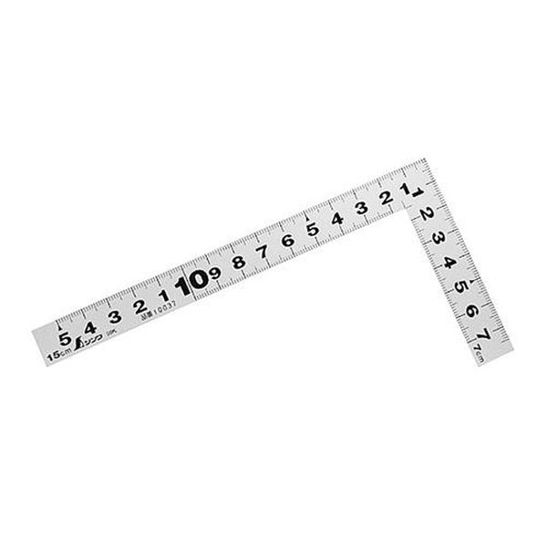 【メーカー在庫あり】 エスコ ESCO 75x150mm シルバー曲尺 (併用目盛) EA720WA-10S HD店