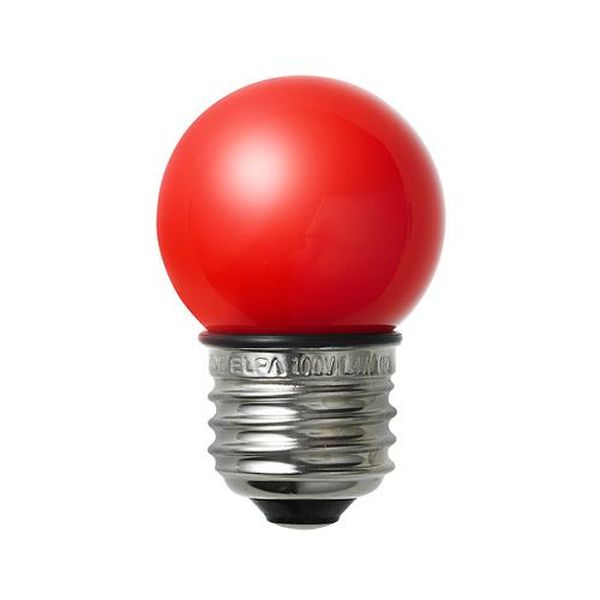 【メーカー在庫あり】 エスコ ESCO AC100V/1.4W/E26 電球 (LED/防水/赤) EA758ZM-205 HD店