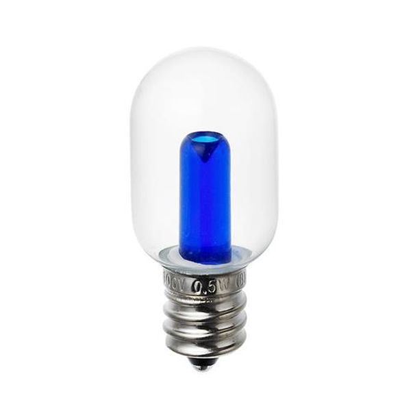 【メーカー在庫あり】 エスコ ESCO AC100V/0.5W/E12 電球 (LED/ナツメ球/青) EA758ZM-92 HD店