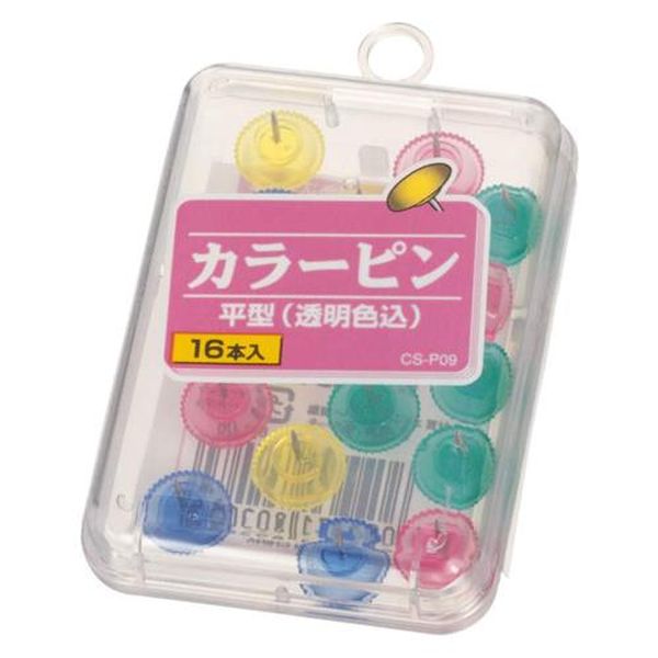 ●色…透明色込●針長…8mm●入数…16本●ケースサイズ…60×18×82mm●材質…スチールEA762FC-217楽天 HD店　