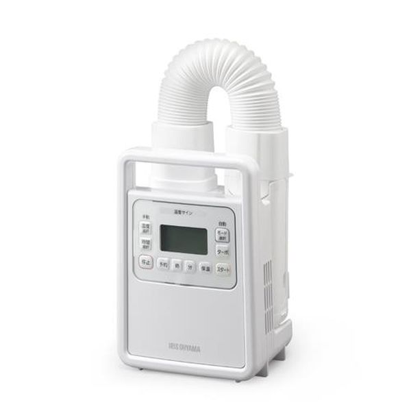 ●消費電力…900W (高温風時)●サイズ(W×D×H)mm…168×150×380●重量…1.8kg●材質…ABS樹脂、ポリプロピレン●電源…AC100V（50/60Hz共用）●コード長…約1.9m●タイマー…5・15・30・45・60・75・90・120・180分●安全装置…温度センサー、サーモスタット、温度ヒューズ●付属品…くつ乾燥アタッチメント●ホースの長さが400mm　⇒　750mmと長くなり、さらに遠く足下までのあたためが可能になりました。●よりロングになった立体フラップにより大きな空間ができ、ふとんの隅々まで温風が行き届きます。●液晶モニター採用で、選択できるモードあたため・夏送風仕上げ・冬・ダニが増えました。●付属のくつ乾燥アタッチメントを取り付けて、くつ乾燥ができます。準備や移動がラクな軽量・コンパクトサイズ、収納も省スペースです。●背面の電源コードホルダーに巻き付けるだけで、簡単に電源コードを収納できます。●【ターボモード】風量がアップし、乾燥時間を短縮することができます。自動モードでは、運転時間が自動的に短縮されます。●【保温設定】「冬・あたため・あたため予約」モードの運転終了後、出力を抑えて運転し、最大2時間までふとんをおやすみに適した温度を保ちます。●【あたため予約】予約した時刻の30分前からあたため運転を開始し、設定時刻までにふとんをあたためます。●より早く・よりムラなく温めるハイパワータイプ登場！●DCブラシレスモーター＆ロング立体ノズルで隅々までスピード乾燥・暖め。●最短5分であったか布団に。●設定した時刻の30分前からあたためを開始し、設定時刻までに、布団を暖めます。●布団の他にも靴も乾燥可能、便利な1台2役EA763AX-11楽天 HD店　