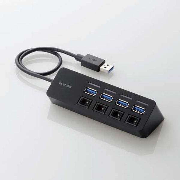 【メーカー在庫あり】 エスコ ESCO [4ポート] USB3.0ハブ (スイッチ付) EA764AD-106 HD店