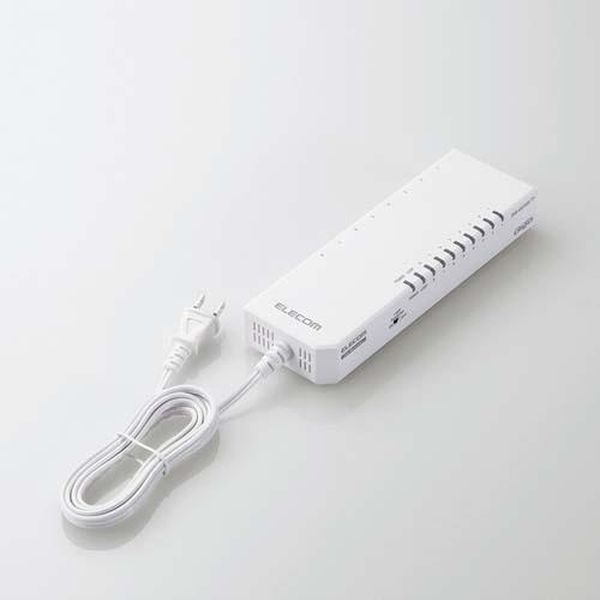 ●ポート数…8●規格…IEEE802.3ab / IEEE802.3u / IEEE802.3●接続方式…1000BASE-T/100BASE-TX/10BASE-T●電源…AC100〜240V±10％ 50/60Hz●サイズ…200(W)×65(D)×30(H)mm (本体のみ)●重量…約275g●付属品…安全にお使いいただくために：1枚、セットアップガイド：1枚、シリアル番号シール：2枚※ゴム足・マグネットは出荷時に製品本体に取り付けてあります。●消費電力…最大5.4W●カラー…ホワイト●適合規格…VCCI　ClassB●材質…筐体：プラスチック●コネクタ形状…RJ-45×8●適合ケーブル…10BASE-T：UTPカテゴリー3以上，100BASE-TX：UTPカテゴリー5以上，1000BASE-T：UTPカテゴリー5e以上●フィルタリング速度…1,488,000パケット/秒（1000Mbps），148,800パケット/秒（100Mbps），14,880パケット/秒（10Mbps）●電源コード一体型電源内蔵の法人向けタップ型8ポートスイッチングハブ●耐熱50℃、ループ防止機能や省エネ機能などの法人利用で安心の基本機能を搭載した、ギガビット対応のタップ型8ポートスイッチングハブです。●1000BASE-Tはもちろん、100BASE-TX，10BASE-T対応のパソコンやネットワーク機器を接続することが可能です。●動作時環境温度50℃を実現し、使用環境が高温になりやすい工場や各種施設の過酷な環境でも安心して長期運用が可能です。●ファンレス設計により、ホテルやオフィス、学校などの静粛性が求められる場所への導入にも最適です。また、可動部分が減ることにより、高信頼性・高耐久性を実現しています。●広範囲に業務停滞などの影響を及ぼすネットワークループの発生をお知らせするループ防止機能を搭載しています。LEDランプの点滅でお知らせし、すみやかなネットワーク障害の解消を促し、発生を防ぎます。●付属のゴム足を使った水平設置、背面マグネットを使用したスチール製デスクへの設置、壁かけ用ホールによる壁掛けなど様々な設置方法が可能です。※壁面に設置して使用する場合、固定用ネジは同梱していません。別途ご用意ください。●ループ防止機能はスイッチでON/OFF切り替え可能EA764BY-184楽天 HD店　