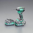 【メーカー在庫あり】 エスコ ESCO DC36.0V インパクトドライバー (充電式/緑) EA813DC-22G HD店