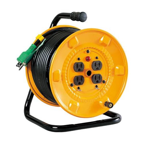 【メーカー在庫あり】 エスコ ESCO AC125V/15A/30m コードリール (アース付) EA815BH-30A HD店
