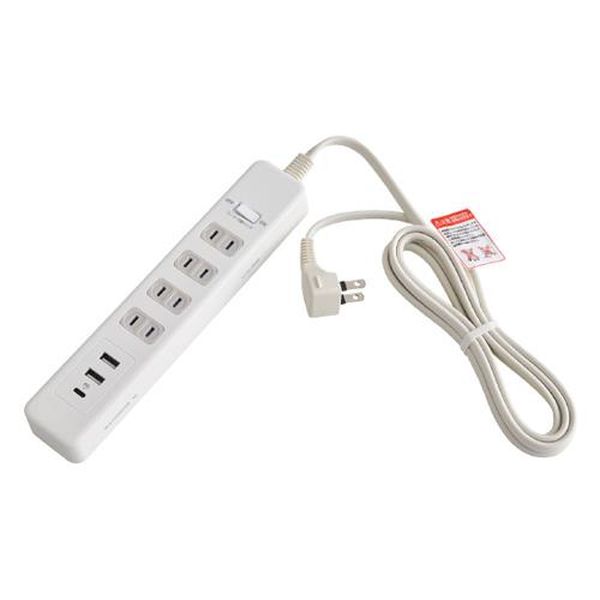 【メーカー在庫あり】 エスコ ESCO 100V/14Ax2m テーブルタップ (USBポート/一括スイッチ付) EA815GL-2..