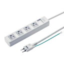 【メーカー在庫あり】 エスコ ESCO AC125V/15Ax2.5m タップ (4口/3P/シャッター付) EA815GM-251 HD店