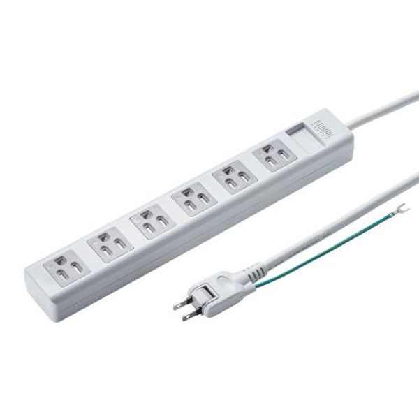 【メーカー在庫あり】 エスコ ESCO AC125V/15Ax5m タップ (6口/3P/シャッター付) EA815GM-262 HD店