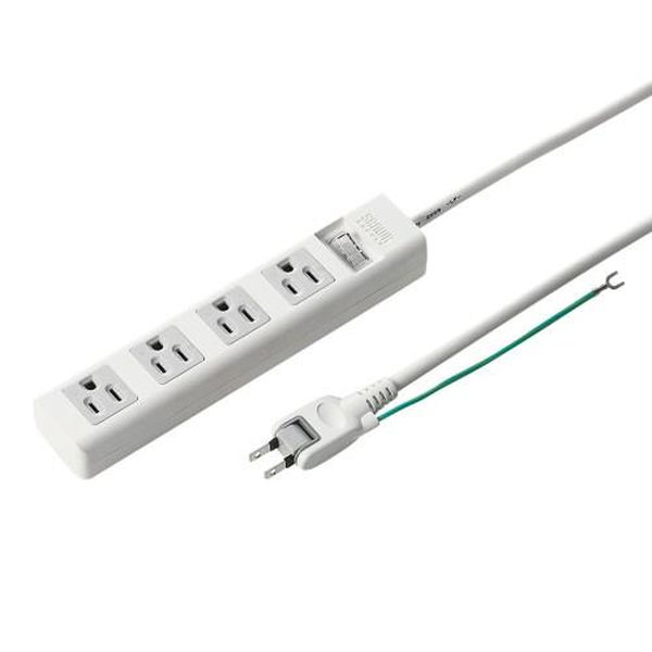 【メーカー在庫あり】 エスコ ESCO AC125V/15Ax5m タップ (4口/3P/一括スイッチ付) EA815GM-276 HD店