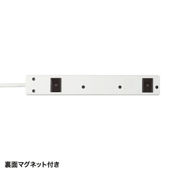 【メーカー在庫あり】 エスコ ESCO AC125V/15Ax2.5m タップ (6口/3P/マグネット付) EA815GM-283 HD店