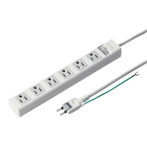 【メーカー在庫あり】 エスコ ESCO AC125V/15Ax2.5m タップ (6口/3P/一括スイッチ付) EA815GM-285 HD店