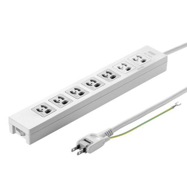 ●コンセント…接地3P（抜止）×7口●コード長…5m●定格…15A・125V（1500W）●プラグ…2P(スイング式・雷サージ・絶縁キャップ付・アース線付)●サイズ…305×50×30.5mm●コード…VCTF 1.8スケア（SQ）×2心、0.75スケア（SQ）×1心（アース）仕上がり外形寸法：約直径8.5mm●バリスタ電圧…240V●サージ耐量…2500A(1回)、2000A(2回)●付属品…ネームタグ×7枚、3P抜け止め専用コンセントキャップ×2個●制限電圧…395V●使用地域…日本国内のみ。日本以外ではご使用いただけません。●認証…電気用品安全法(PSE)技術基準適合品●抜け止め機構付●5個口一括集中スイッチ付●集中スイッチで5個口をON・OFFすることができます。2個口は常時通電口（差込口が白色）となっており、常に通電している機器の接続に便利です。●プラグはトラッキング火災予防に有効な絶縁キャップ付き2Pスイングプラグを採用しています。●プラグをロックできる抜け止めタイプの差込口なので、不意のプラグ抜けの心配がなく安心して使用できます。●スチールデスクなどに仮固定できるマグネット付きです。●通電状態が一目で確認できる、ランプ付き集中スイッチ付きです。●雷サージ吸収素子内蔵で雷から機器をガードできます。●環境に優しい簡易ビニール（PE素材）包装を採用しています。●接続された機器の識別に、油性ペンによる手書きが可能なネームタグ付きです。●ホコリの侵入防止に便利な、抜け止め専用コンセントキャップ2個付きです。EA815GM-313楽天 HD店　