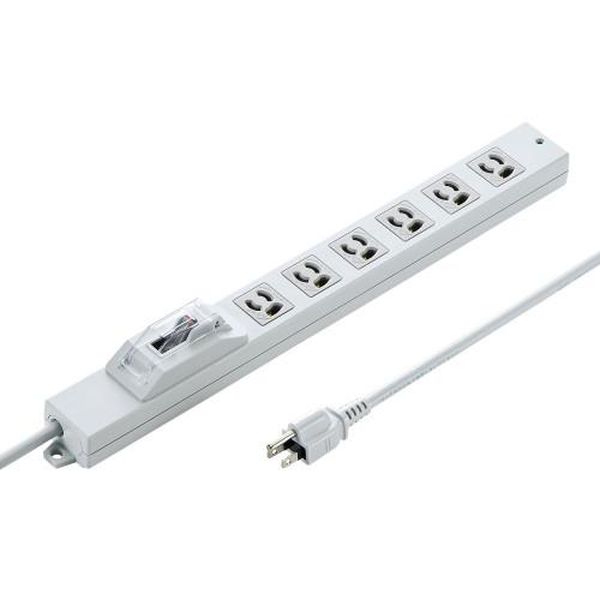 【メーカー在庫あり】 エスコ ESCO AC125V/15Ax3m タップ (6口/3P/安全ブレーカー) EA815GM-352 HD店