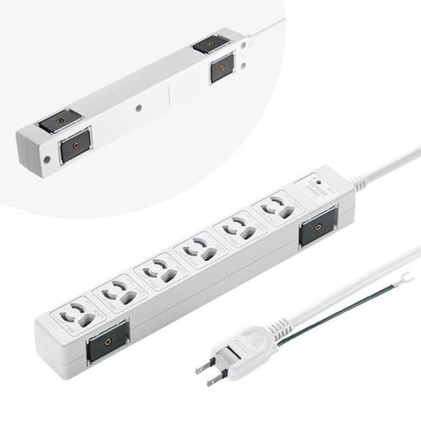 Rakuten - 【メーカー在庫あり】 エスコ ESCO 3m タップ (6口/2P/マグネット付/雷ガード) EA815GM-407 HD店