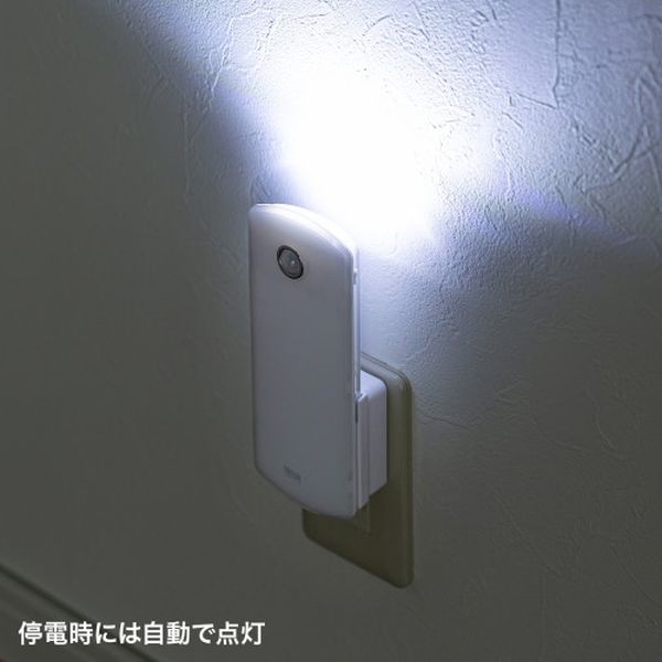 【メーカー在庫あり】 エスコ ESCO AC100V/1.0W LEDセンサーライト (懐中電灯兼用...