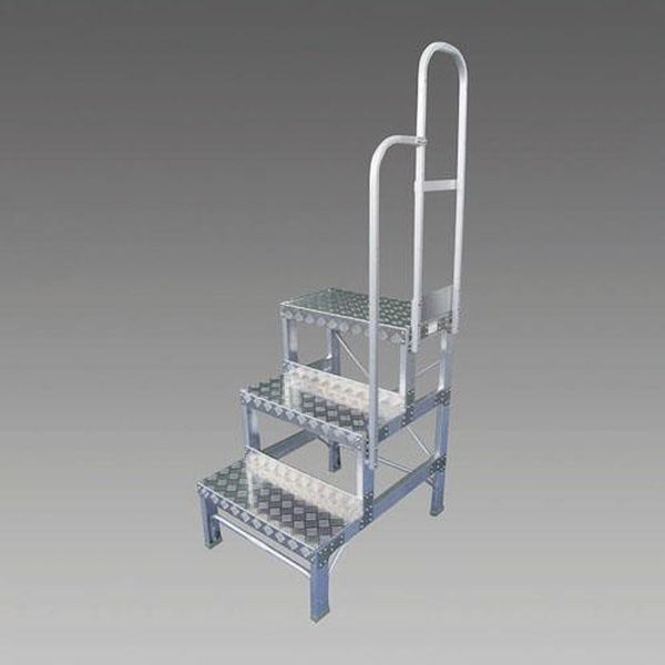 Ladders - 【メーカー在庫あり】 エスコ ESCO 600x340mm/0.8m/2段 作業台 (右手すり付) EA903XF-80A HD店