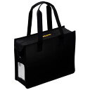 【メーカー在庫あり】 エスコ ESCO 275x355x110mm オフィス用トートバッグ (ブラック) EA927AS-24A HD店
