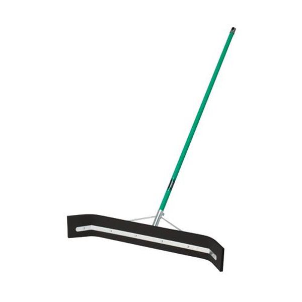 ●全長…1510mm●サイズ（幅）…900mm●ゴムの高さ…120mm●ゴム厚み…約1.5cm●材質…ヘッド：スチールにユニクロメッキ、先ゴム：クロロプレンゴム、柄：スチール（ポリエチレン接着被膜）●入数…1本●重量…2.5kg●キャスター...