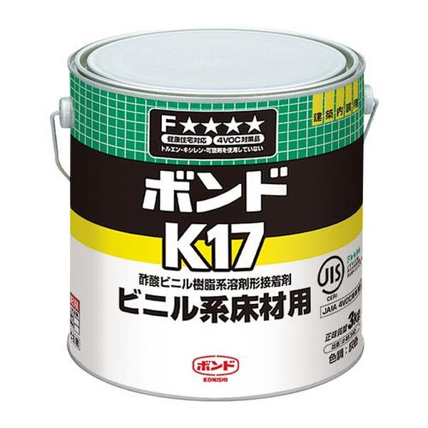 【メーカー在庫あり】 エスコ ESCO 3.0kg ビニル系床材用ボンド EA935KD-12 HD店