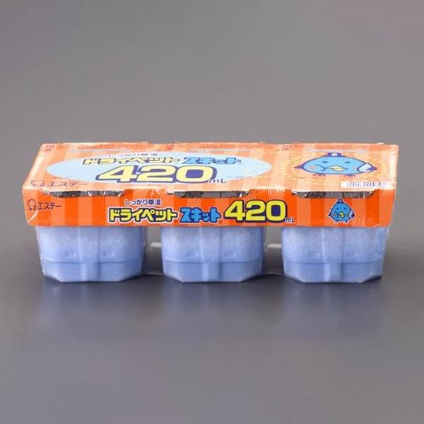 ●内容量…420ml(1個あたり)●有効期間…3〜6ヶ月(季節により異なります。)●入数…3個入×1パック●成分…塩化カルシウム●除湿、防カビ、消臭の3つの効果の使い捨てタイプの除湿剤です。●場所を選ばずどこにでも気軽に置ける汎用タイプです。●置くだけで湿気をとって、カビ対策できます。●下駄箱、押入れ、流しの下などの湿気とりに。EA941A-1A楽天 HD店　