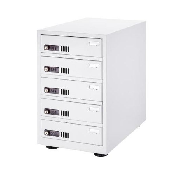 【メーカー在庫あり】 エスコ ESCO 310x520x494mm タブレット保管庫 (個別管理/5台) EA954HC-468 HD店