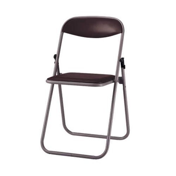 【メーカー在庫あり】 エスコ ESCO 455x437x740mm 折り畳み椅子 (塗装脚/ダークブラウン) EA956XA-157 ..