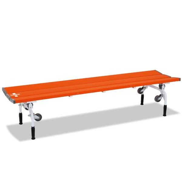 【メーカー在庫あり】 エスコ ESCO 1805x465x400mm ベンチ (担架兼用/オレンジ) EA956XE-62 HD店