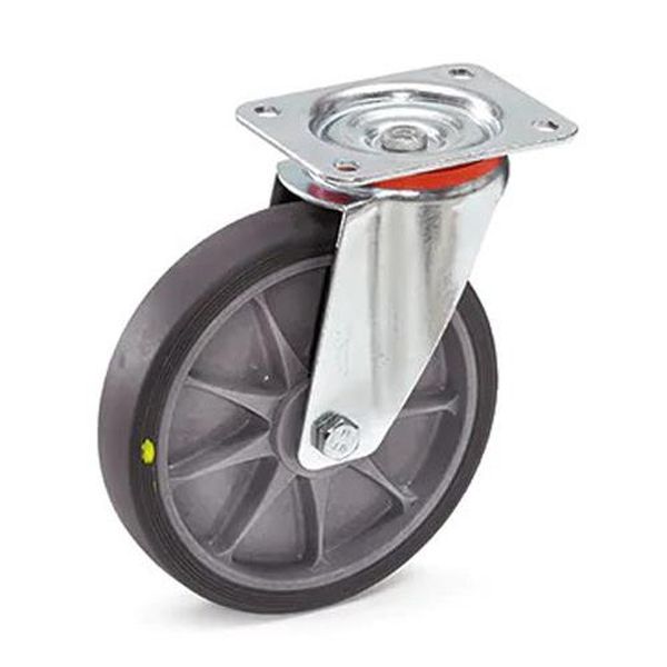 【メーカー在庫あり】 エスコ ESCO 200mm キャスター (自在金具/TPEタイヤ/ESD) EA986CD-200 HD店