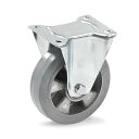 【メーカー在庫あり】 エスコ ESCO 160mm キャスター (固定金具/弾性タイヤ) EA986CM-160 HD店