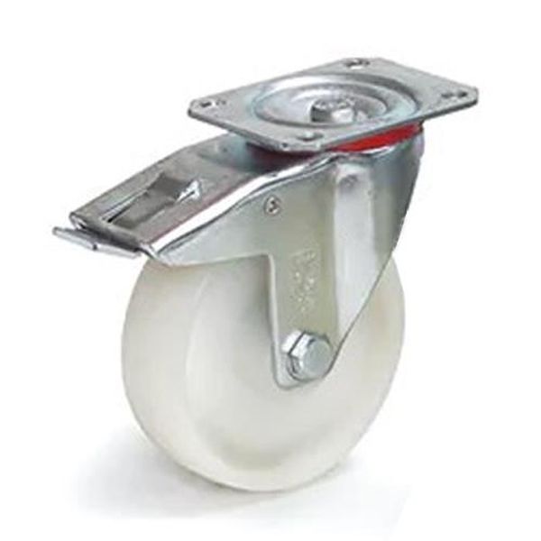 【メーカー在庫あり】 エスコ ESCO 125mm キャスター (自在/ポリアミドタイヤ/ブレーキ付) EA986CT-125..