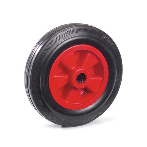 【メーカー在庫あり】 エスコ ESCO 250x60mm ソリッドラバータイヤ (プラスチックホイール) EA986CW-12..