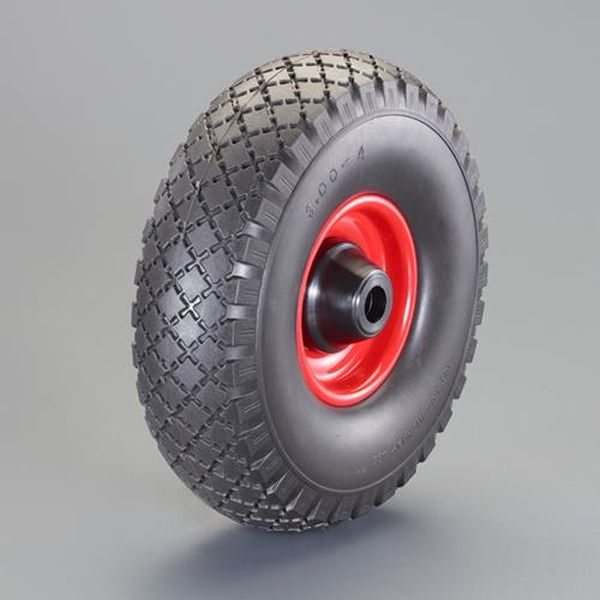 【メーカー在庫あり】 エスコ ESCO 260x85mm ポリウレタンタイヤ (スチールホイール) EA986CW-63 HD店