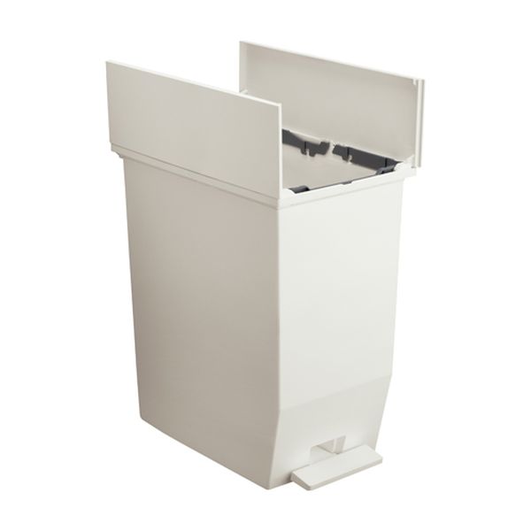 【メーカー在庫あり】 エスコ ESCO 45L ダストボックス (ペダル開閉式/ホワイト) EA995AA-722 HD店 [2]