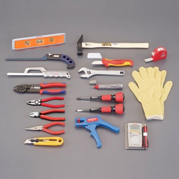 【メーカー在庫あり】 エスコ ESCO [18個組] 電気工事用工具セット EA33D HD店