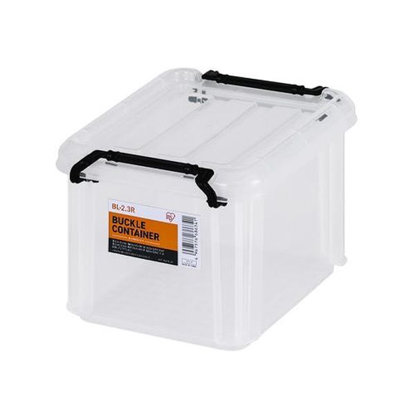 ●サイズ(mm)…内寸：155×120×115(H)外寸：210×165×130(H)●重量…260g●入数…6個●材質…ポリプロピレン●容量…約2.1L●耐荷重…2.5kg(1個当り)●カラー…クリアー●積み重ね可能●プラスチック製バックル仕様のフタ付きコンテナです。●厚みのある持ち手部分により重い物の運搬にも最適です。●バックル成形部分は凹面仕上、指に引っかかりやすく、バックルをフタから取外しやすくなっています。EA506AB-32C楽天 HD店