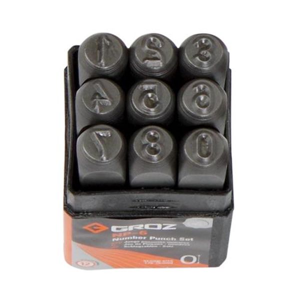 【メーカー在庫あり】 エスコ ESCO 8mm(5/16インチ)/ 9本組 数字刻印セット EA591GA-8 HD店