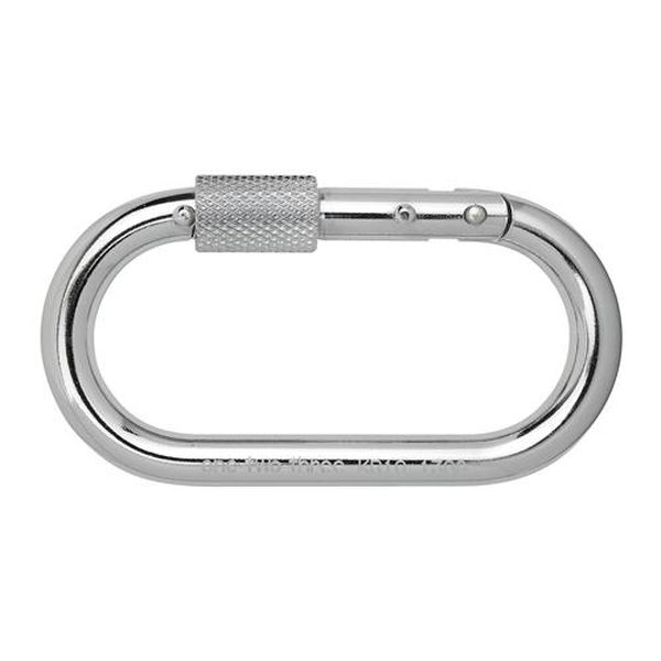 【メーカー在庫あり】 エスコ ESCO 89x36x10mm 安全環付カラビナ(スチール/Wストッ...
