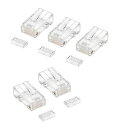 【メーカー在庫あり】 エスコ ESCO LANケーブル用コネクター (CAT5e/単線用/10個) EA764BJ-21 HD店