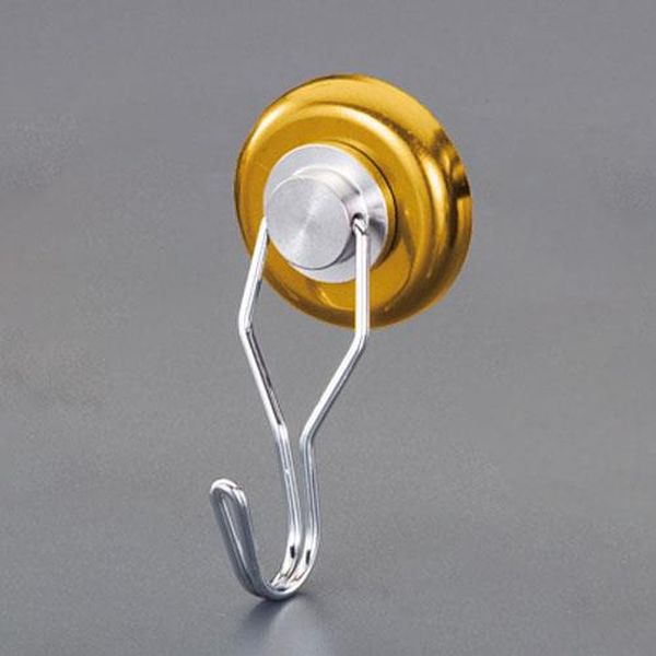 ●直径…36mm●厚み…15mm●全高（フック含む）…65mm●口幅…17mm●重量…65g●吸着力…40kgf●色…黄●材質…ネオジウム磁石●フック部は360度回転し、上方にも180度スイングします。●流通している磁石の中で最高の磁気特性を持ち、機械的強度に優れるネオジウム磁石使用EA781ET-83A楽天 HD店