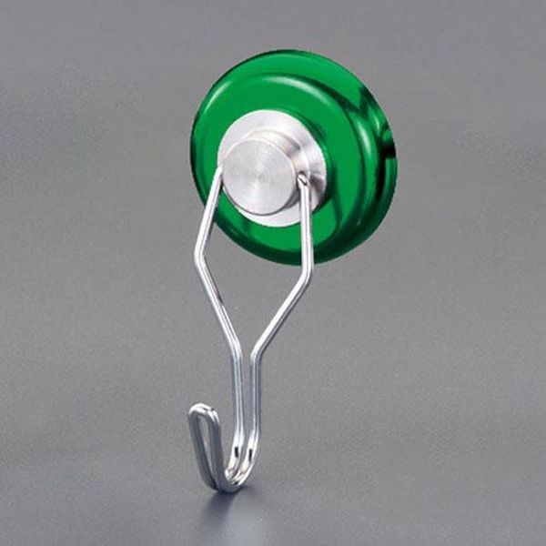 【メーカー在庫あり】 エスコ ESCO φ36mm/40kg マグネットフック(スイベル式/緑) E...